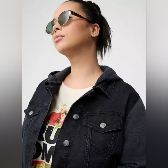 Denim Trucker Jacket, Vintage Black - Picture 4 of 10